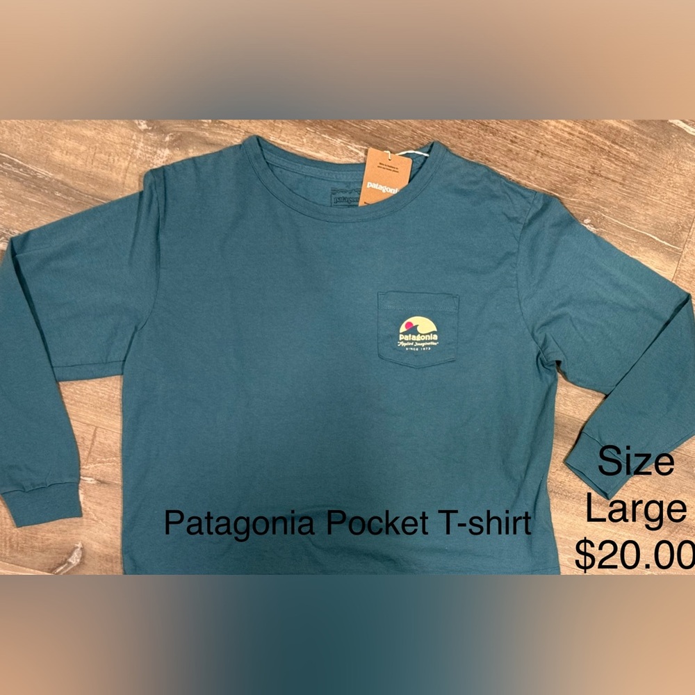 Patagonia Blue Pocket Tee